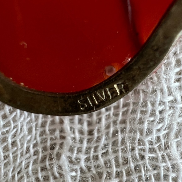 Vintage Asian Carnelian Buddha Pendant | 1930s–50s | Sterling Silver Bezel - Picture 14 of 16